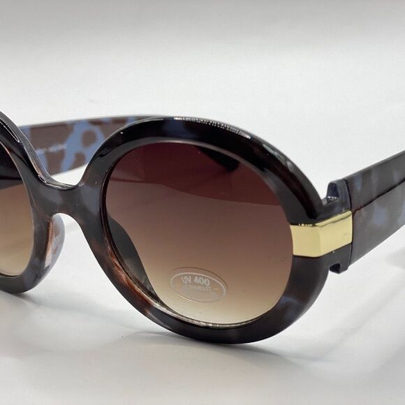 New Womern’s Oversized Retro Sunglasses Black and Blue - Picture 1 of 8